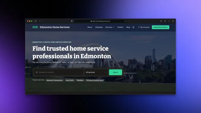 Edmonton Home Services - Project Preview
